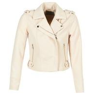 Vero Moda SOFIA women\'s Leather jacket in BEIGE