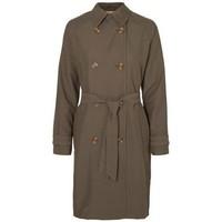 Vero Moda - Beluga Maki Serena Long Trench Coat, Size XS women\'s Trench Coat in grey