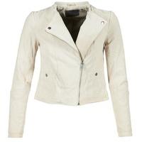 Vero Moda FINA women\'s Leather jacket in BEIGE