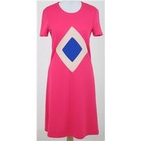 Versus by Versace, size 12 hot pink t-shirt dress with diamond front feature