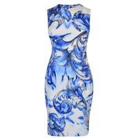 VERSACE COLLECTION Printed Leaf Dress