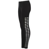 Vera side slash black leggings
