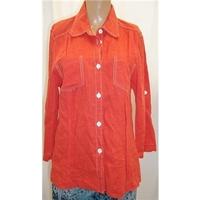 Verpass Large Peach Orange Linen Jacket