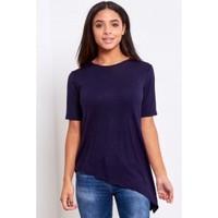 Verity Asymmetric Hem Side Split Top