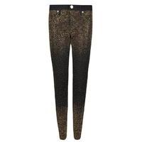 VERSACE COLLECTION Gold Toned Embellished Jeans