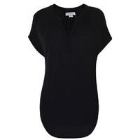 velvet ruched cap sleeve top