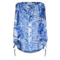 versace collection tie dye grecia blouse