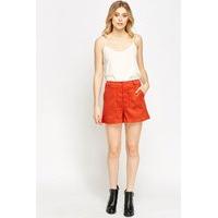 velveteen high waist short