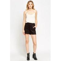 velveteen high waist short