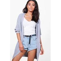 Verity Loose Knit Boyfriend Cardigan - grey