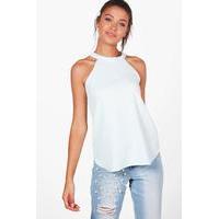 verity high neck strap top mint