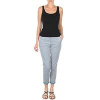 vero moda petrina nw ankle pastel womens trousers in blue