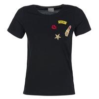 vero moda army womens t shirt in black