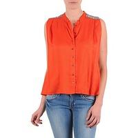 vero moda horse sl shirt mix womens short sleeved shirt in orange
