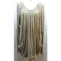 Very good condition All Saints Angel Dress crinkled long sleeved top All Saints - Size: 8 - Beige - T-Shirt