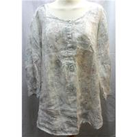 very good condition ms linen top ms marks spencer size 16 multi colour ...