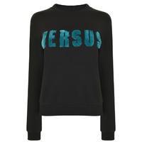 versus versace fleece logo sweatshirt