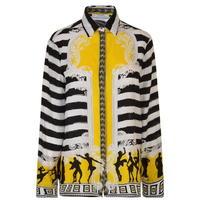 VERSACE COLLECTION Printed Silk Blouse