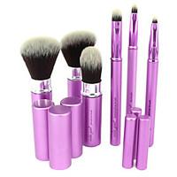 velayue makeup brush set 6pcs travel beauty tools kit retractable with ...