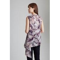 Verona Marble Asymmetric Printed Top