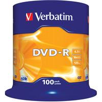 Verbatim 43549 DVD-R Matt Silver16x 4.7GB - Pack Of 100