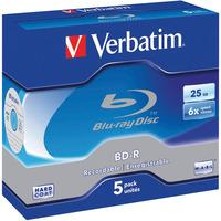 verbatim 43715 bd r sl 25gb 6x pack of 5