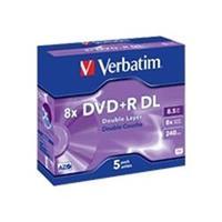 Verbatim DVD+R 8.5GB 8x DL 5 Pack