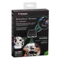 Verbatim MediaShare Wireless Portable Streaming Device Black