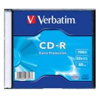 Verbatim CD-R 700MB 80min 52x Extra Protection 1pk Slim Case