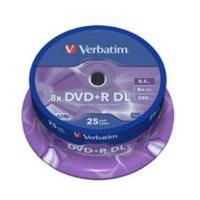 verbatim dvdr dl 8 5gb 8x 25er cakebox