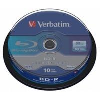 Verbatim BD-R 6x Speed Recordable 10-Pack 25Gb Spindle Discs