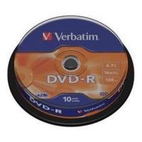 Verbatim DVD-R 4, 7GB 120min 16x Matt Silver 10pk