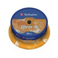 Verbatim DVD-R 4, 7GB 120min 16x Matt Silver 25pk Spindle