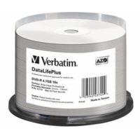 verbatim dvd r 47gb 120min 16x inkjet fullprintable datalifeplus 50er  ...