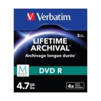 Verbatim DVD-R M-DISC 4.7GB printable 3pk