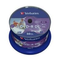 verbatim dvdr dl 8 5gb 240min 8x wide inkjet printable no id printable ...