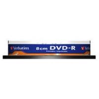 Verbatim DVD-R Mini 1, 4GB 30min 4x Inkjet Printable No ID Brand printable 10pk Spindle