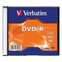 Verbatim DVD-R 4, 7GB 120min 16x Matt Silver 1pk Slim Case