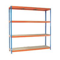 vfm orangezinc heavy duty painted shelving unit pack of 1