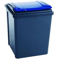 VFM Blue/Grey Recycling Bin - 50 Litre