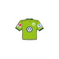 vfl wolfsburg 2016 17 home shirt pin badge na