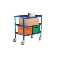 VFM Service Trolley 3-Tier With 150mm Castors Blue 306749