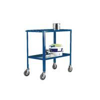 VFM Service Trolley 2-Tier With 125mm Castors Blue 306750