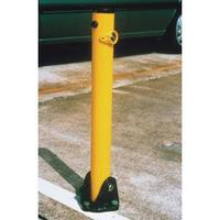 vfm yellow standfast lockable security parking post 310153