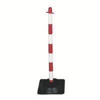 VFM RedWhite Freestanding Post With Square Rubber Base 328332