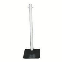 vfm white freestanding post with square rubber base 328334