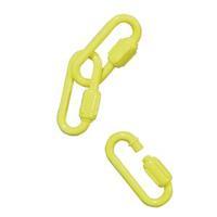 VFM Yellow Connecting Links 6mm Screw Joint Pack of 10 360089