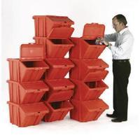 vfm red heavy duty recycle binlid pack of 12 369051