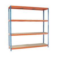 vfm orangezinc heavy duty painted shelving unit 379228