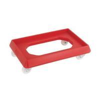 VFM Red Plastic Dolly For 600x400mm Containers 382989